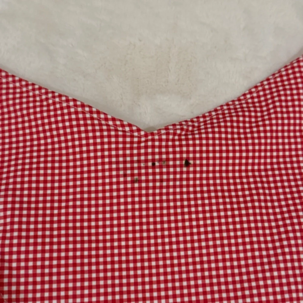 New! Frankies Bikinis Enzo Cheeky Bikini Bottom in Ladybug Gingham 31509
